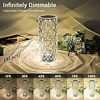 Crystal Rose Table Lamp