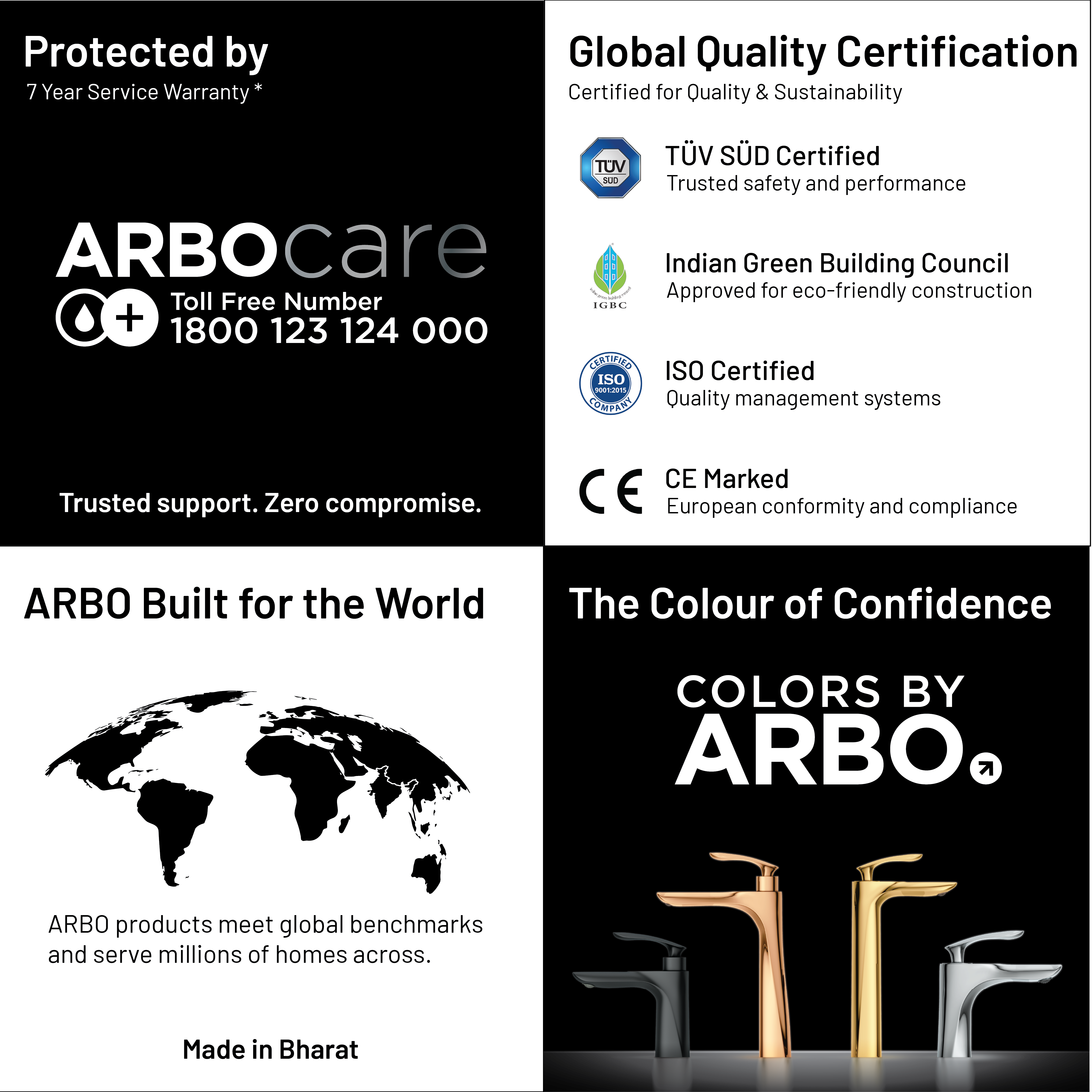 Lavish High Flow Diverter Body With Upper Part Set