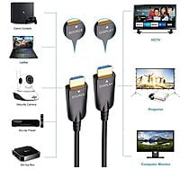 HDMI CABLE 40 MTR  FIBER  with 4K 30Hz and 1080p 60Hz HD Video 3D HDCP CEC High Speed Supported