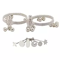Sterling Silver Gift set for Baby (kolusu, Bindhi/Pottu Kit)