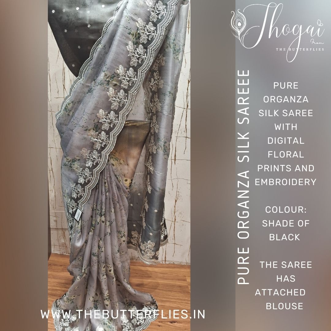PURE ORGANZA SAREE DCMSORZ22746