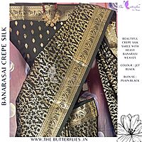 BANARASI CREPE SILK SAREE ASSSBNS24302