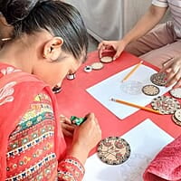 Madhubani Coaster Mayur Madhubani Coaster Mayur