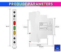 3Phase Indicator  slim model for 3 Phase Supply Din rail mountable - Type2