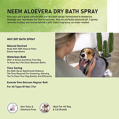 Dry Bath Neem Aloevera 200 ML