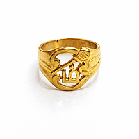 Impon OM Vel Ring – Gold Finish Spiritual Devotional Jewelry