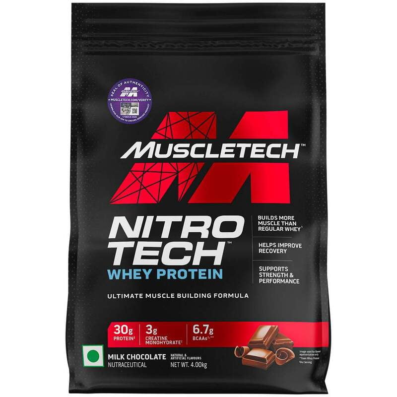 MUSCLE TECH NITROTECH WHEY PROTEIN 4 KG