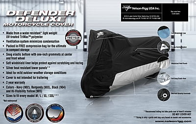 Nelson-Rigg Defender Deluxe Motorcycle Cover Nelson-Rigg Defender Deluxe Motorcycle Cover