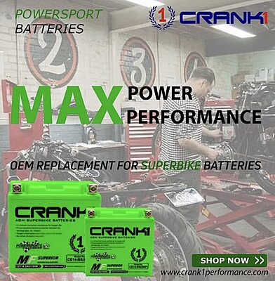 Crank1 Battery (CB12B-BS) Crank1 Battery (CB12B-BS)
