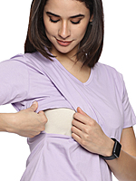 Maternity Feeding Tops Without Zip for Women, Feeding & Pregnancy Tshirt,Feeding T-Shirt for Easy Nursing & Breastfeeding, Maternity Top for Mothers, New MOM