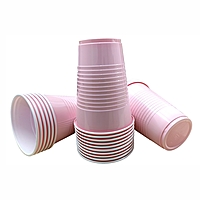 Set of 20 Pink Combo Pack | 10 Pong Glasses 450ml & 10 Shot Glasses 60ml | Reusable Party Glasses for Beer Pong Shots | Perfect for Events & Celebrations