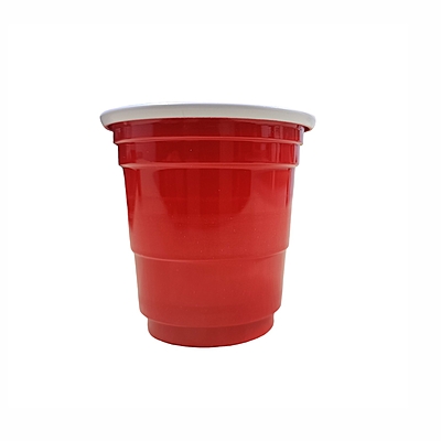 The Magic Balloons Store - Set of 30-60ml Red Beer Pong Shot Glasses for Bachelor, Holi, Cocktail Nights, Weddings and More-181600