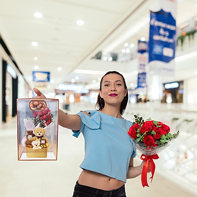 Pack of 6 Transparent Goodie Bags | Clear Medium Gift Bags for Return Gifts, Party Favors, Birthday, Wedding, Baby Shower | Brown Gift Bags