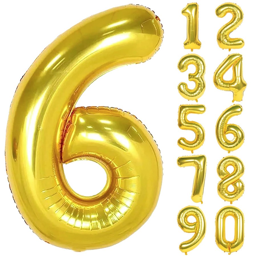 No. 6 16" Foil Balloon Small