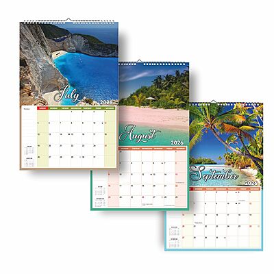 2026 Scenic Landscape Wall Calendar