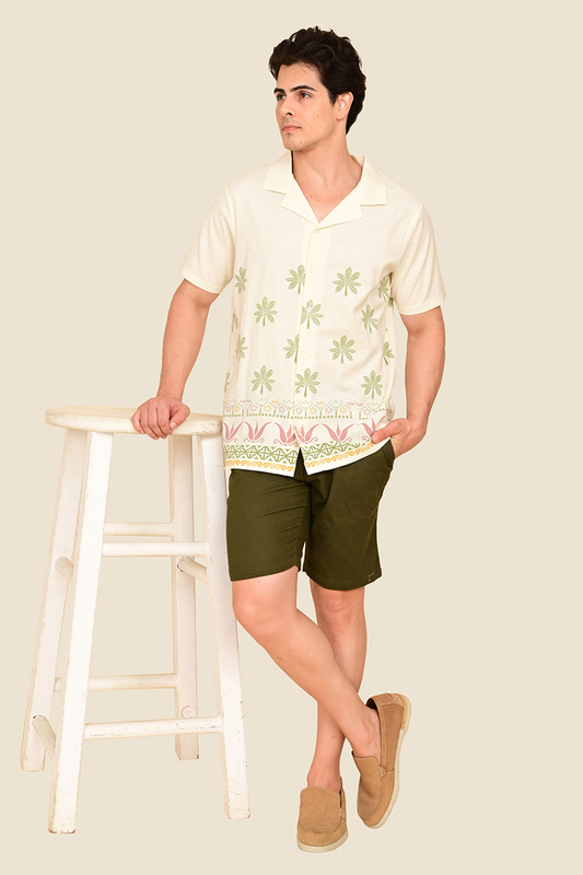 Men's Sunlit Scrolls Printed Shirt