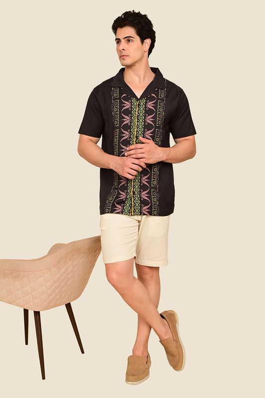 Men's Sunlit Scrolls Focus Printed Shirt