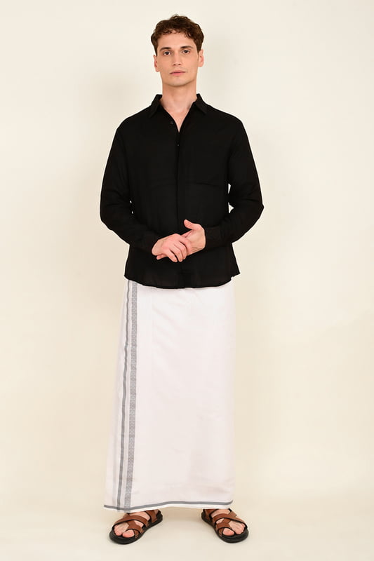 Men's Full Sleeve Embroidered Shirt