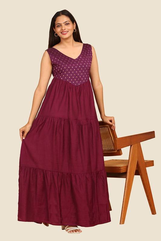 Women Tiered Ethnic Dress