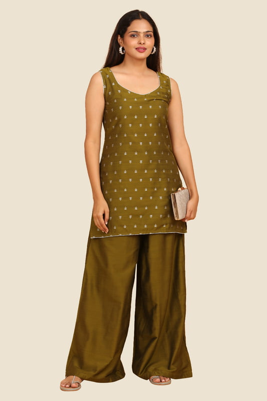 Women's Flared Solid Palazzo