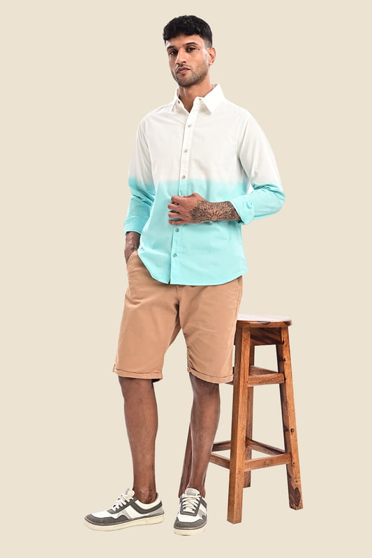 Men's Ombre Dip Dye Shirt