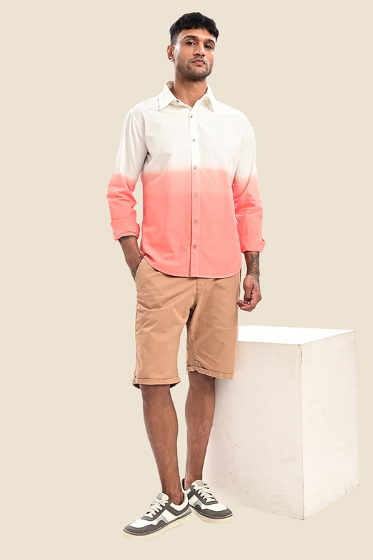 Men's Ombre Dip Dye Shirt