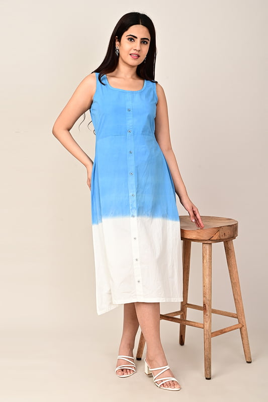 Women's Ombre Dip Dye Dress