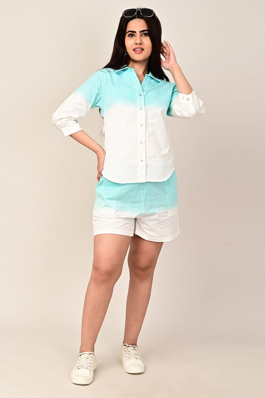 Women's Ombre Dip Dye Shorts