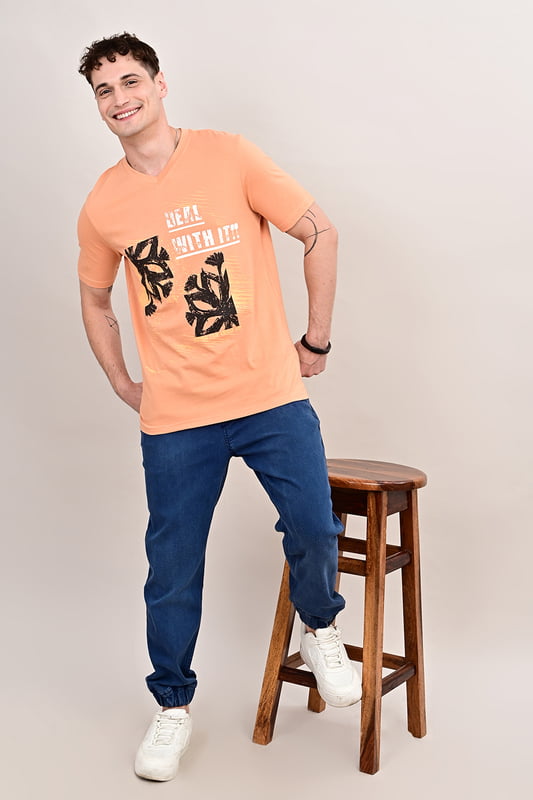 Men's Ancient Archive V neck T-shirt