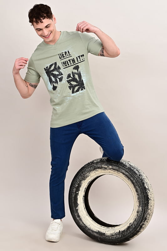 Men's Ancient Archive V neck T-shirt