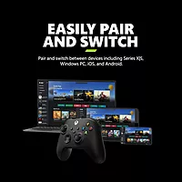 Xbox Wireless Controller β Carbon Black Series X|S, One, and Windows Devices (Black)