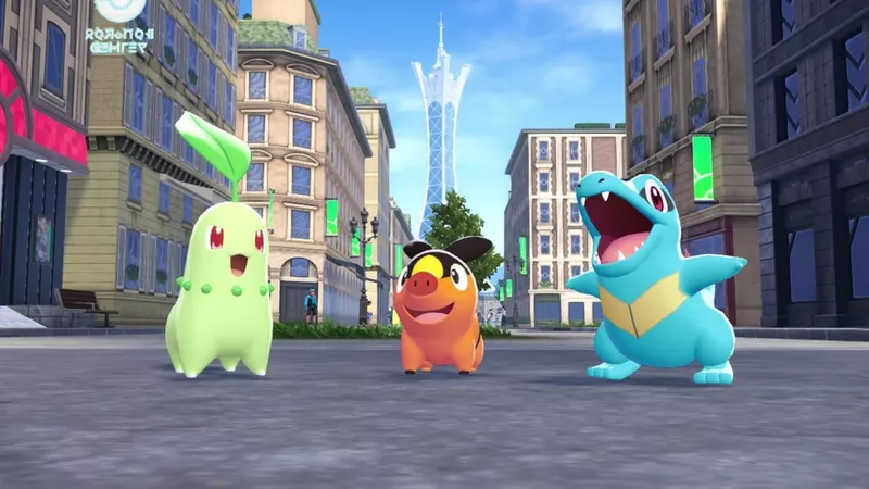 Pokemon Legends Z-A Z-A Royale night battle screenshot Nintendo Switch