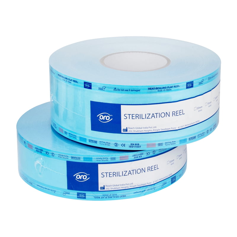 Oro Sterilization Reels | Medical Grade Heat Seal Sterilization Rolls | Steam & ETO Compatible