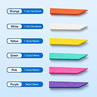 Oro Wooden Wedges | Anatomically Shaped Colour-Coded Dental Matrix Wedges | Box of 100
