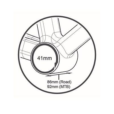 Tripeak BB86 PF Ceramic SHM (86-92)-BLK Tripeak BB86 PF Ceramic SHM (86-92)-BLK