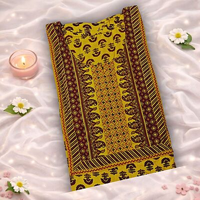 Corn Yellow Nighty With Floral Print All Over From Libas Loungewear - AL1125