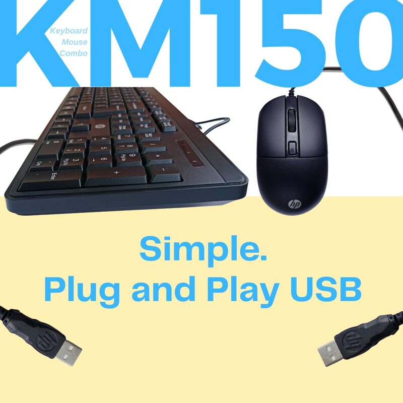 HP WIRED Keyboard Mouse Combo KM150