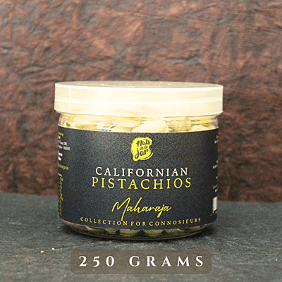 Nuts in a Jar Maharaja Californian Pistachios 250 Grams Nuts in a Jar Maharaja Californian Pistachios 250 Grams