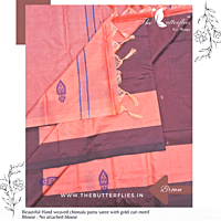 CHINNALAPATTU HAND WEAVED SAREE MDTSSIL23337 CHINNALAPATTU HAND WEAVED SAREE MDTSSIL23337
