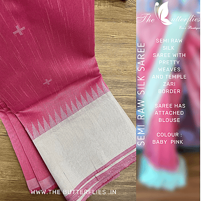 SEMI RAW SILK SAREE MRSSRSS22515