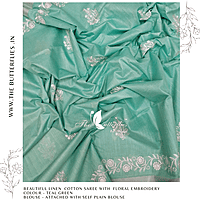 LINEN COTTON SAREE YBRSLIN23483