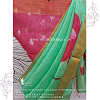 PURE LINEN SILK SAREE YBRSLIN23630