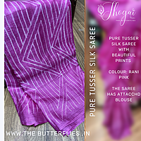 PURE TUSSER SILK SAREE ssgSTUS22508