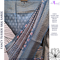FANCY TUSSER SILK SAREE IHFSTUS23893