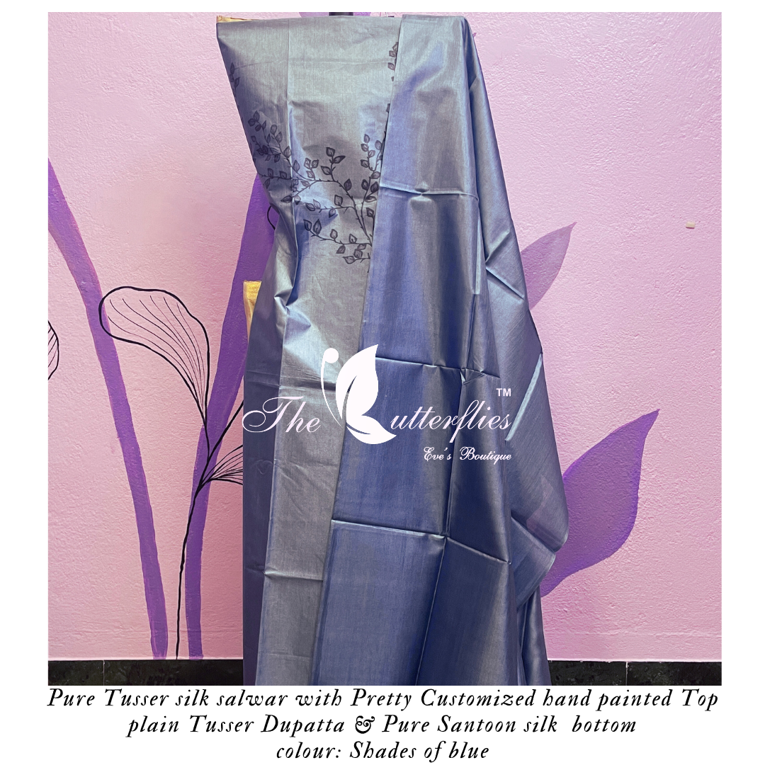 PURE TUSSER SILK SALWAR ANCCTRS24222