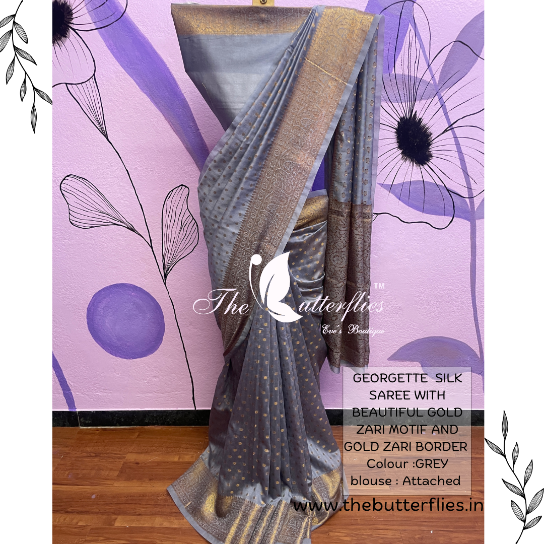 GEORGETTE  SILK SAREE USTSGRS23429