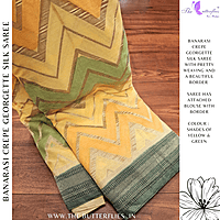 BANARASI CREPE GEORGETTE SILK SAREE  SFHSCRE24599