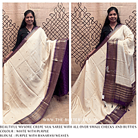 CREPE SILK SAREE NISSCRE24669 CREPE SILK SAREE NISSCRE24669