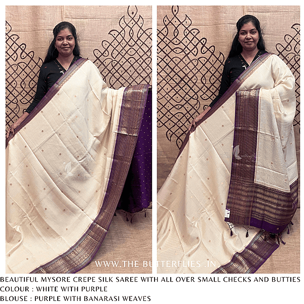 CREPE SILK SAREE NISSCRE24669 CREPE SILK SAREE NISSCRE24669