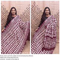 LINEN COTTON SAREE ssgSLIN24646